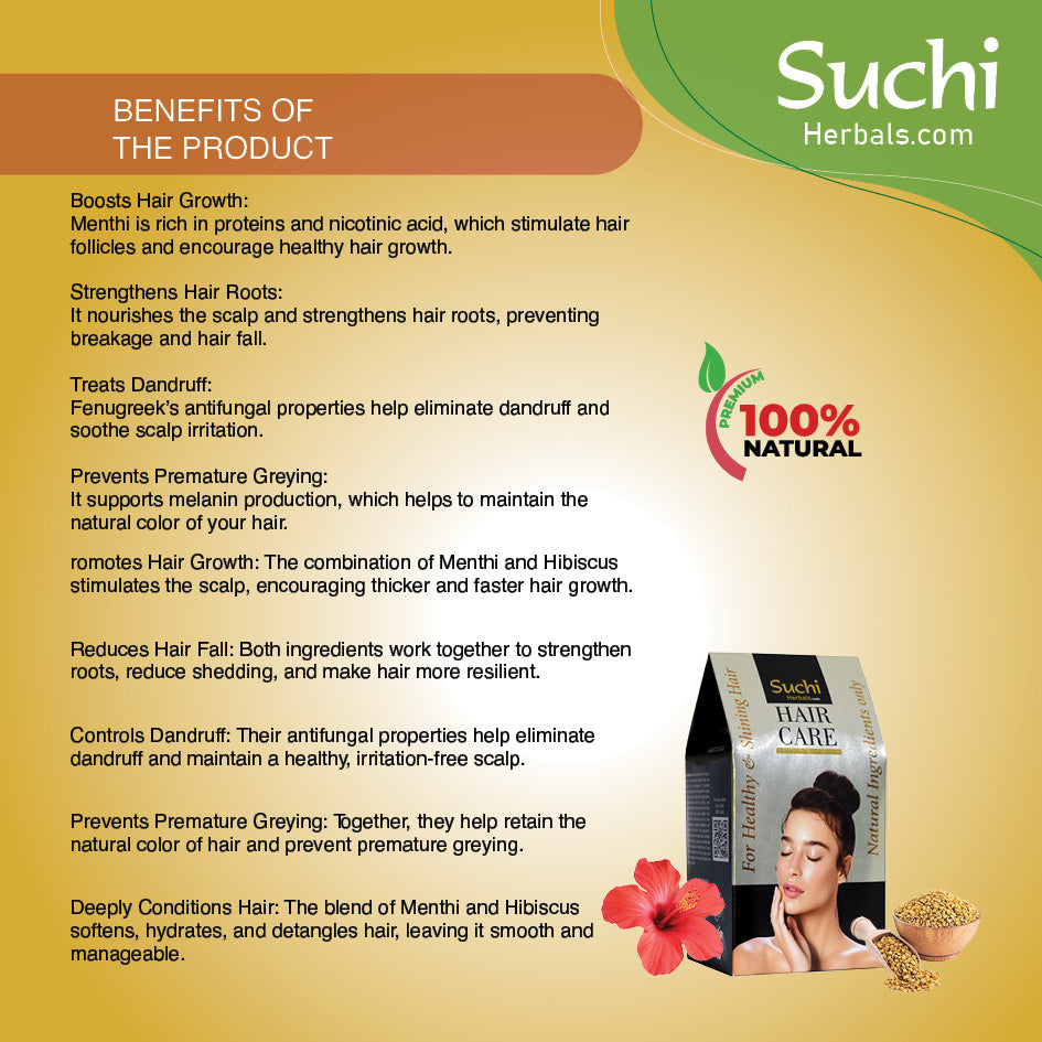 Menthi and Hibiscus Powder Combo