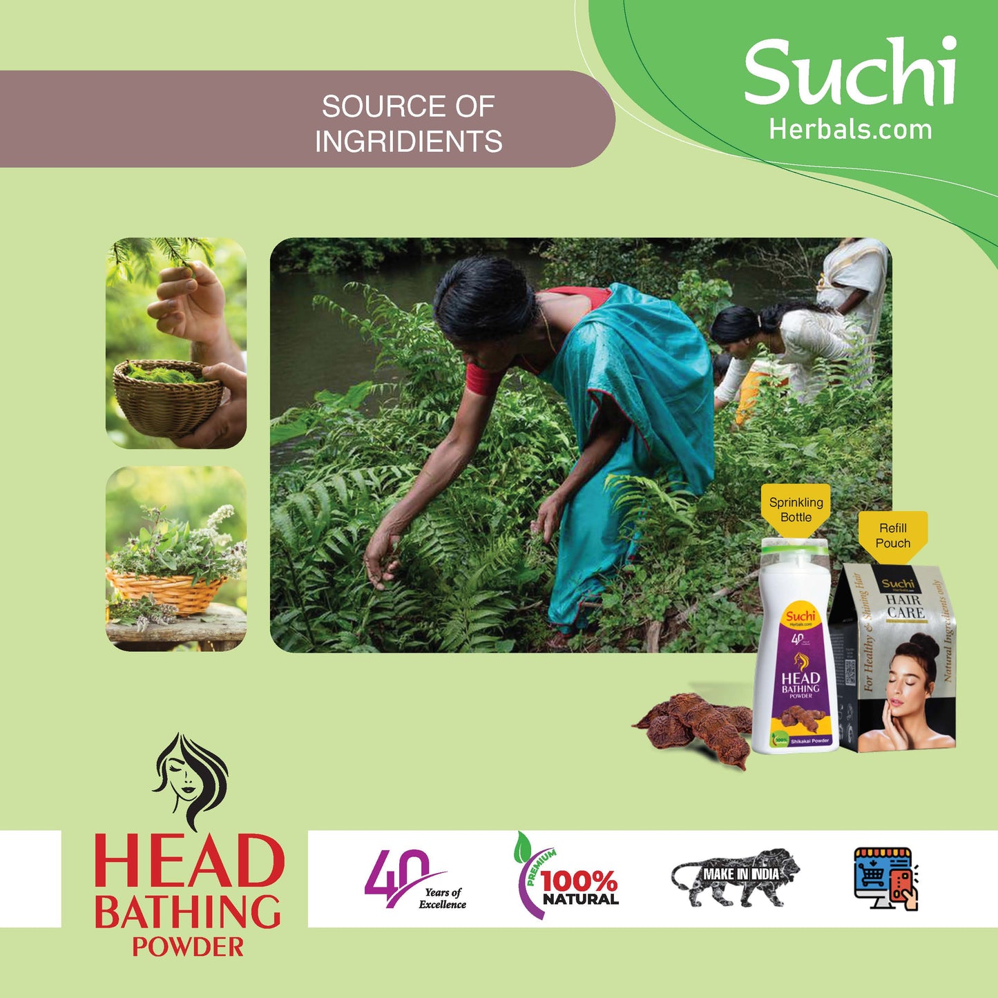 Shikakai Head Bathing Powder