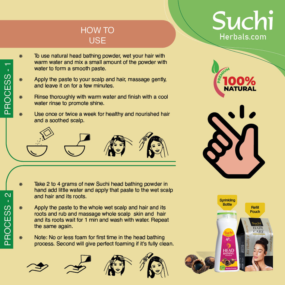 Reetha(Soapnut) Head Bathing Powder