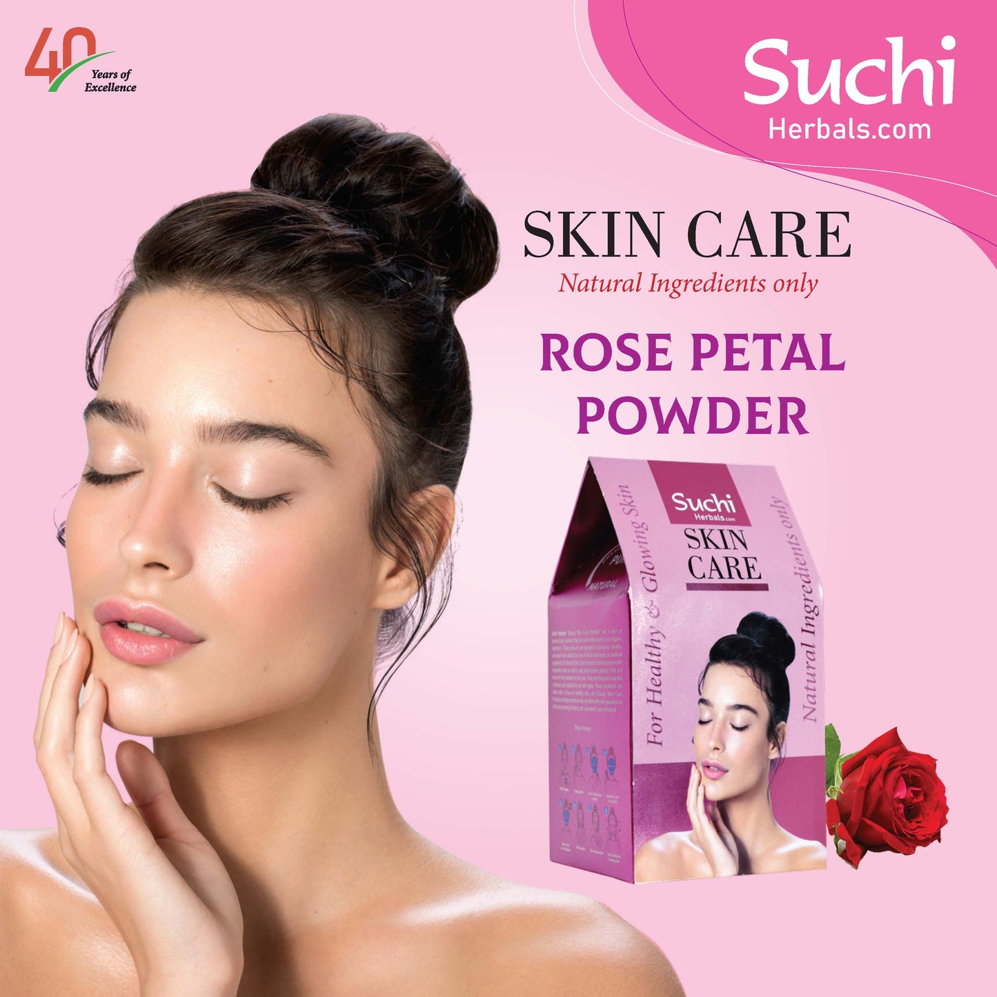 Rose Petal Natural Face Pack